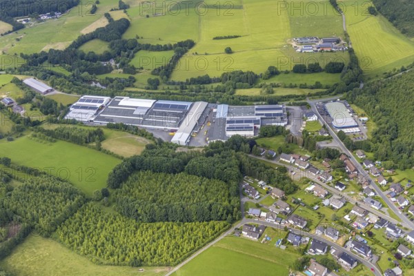 Aerial photo, Muhr Metalltechnik, Altenhof, Wenden, Sauerland, North Rhine-Westphalia, Germany, DE,