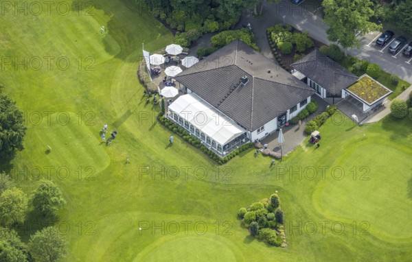 Aerial photo, Golfclub Siegen-Olpe, clubhouse, Dörnscheid, Wenden, Sauerland, North