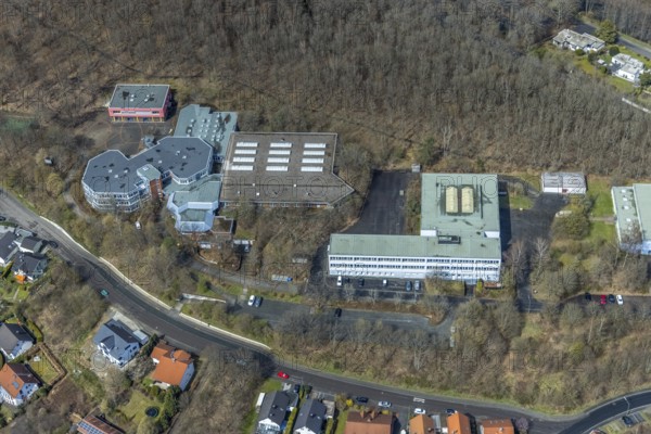Aerial photo, Realschule Am Schießberg und Geschwister-Scholl-Schule Gesamtschule Auf dem