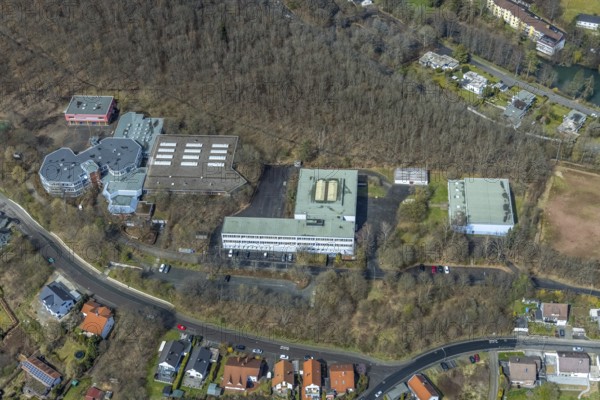 Aerial photo, Realschule Am Schießberg und Geschwister-Scholl-Schule Gesamtschule Auf dem