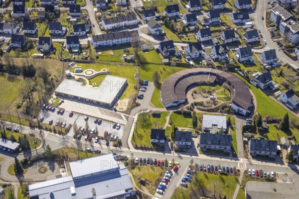 Aerial photograph, Josefsheim Bigge, nursing home, vocational training centre, curative education