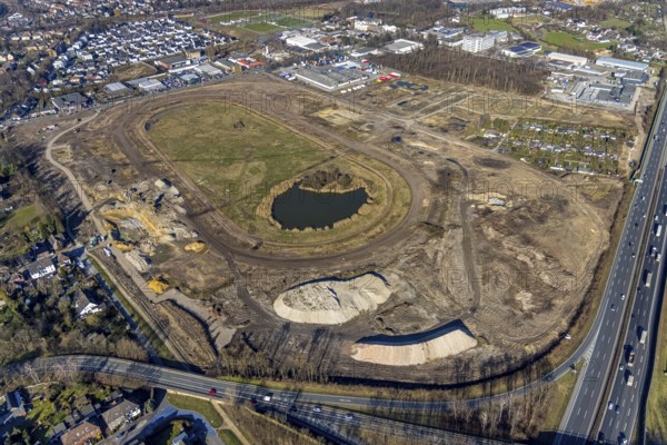 Aerial view, Former racecourse becomes a residential neighbourhood, Project Living by the lake at