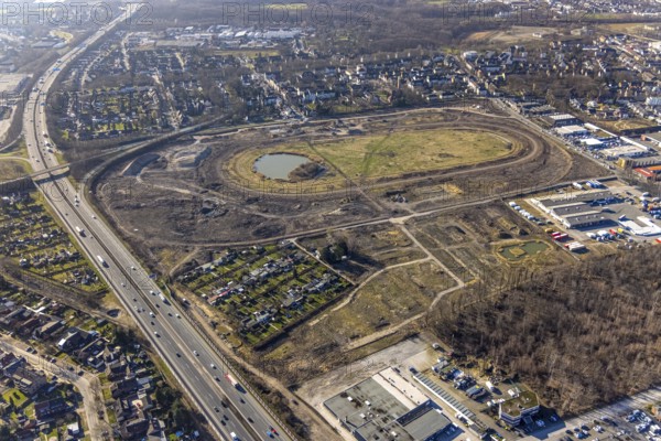 Aerial view, Former racecourse becomes a residential neighbourhood, Project Living by the lake at