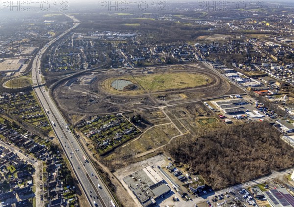 Aerial view, Former racecourse becomes a residential neighbourhood, Project Living by the lake at