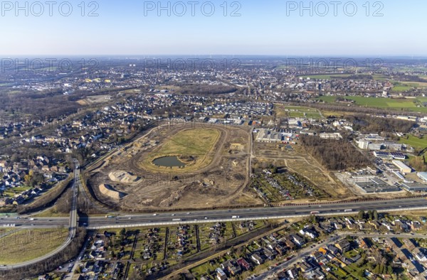 Aerial view, Former racecourse becomes a residential neighbourhood, Project Living by the lake at