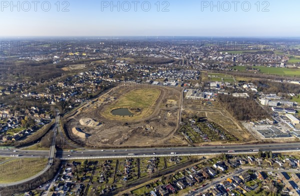 Aerial view, Former racecourse becomes a residential neighbourhood, Project Living by the lake at