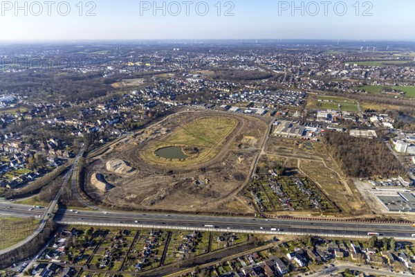 Aerial view, Former racecourse becomes a residential neighbourhood, Project Living by the lake at