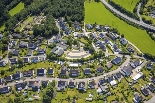 Aerial view, training academy for health care of the Catholic Hospital Association of South