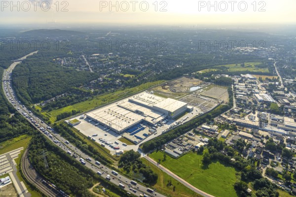 Aerial view, Edeka central warehouse Oberhausen, Logport 5, Logport V, Schwarze Heide, Oberhausen,