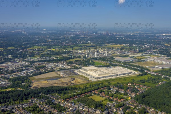 Aerial view, Edeka central warehouse Oberhausen, Logport 5, Logport V, Schwarze Heide, Oberhausen,