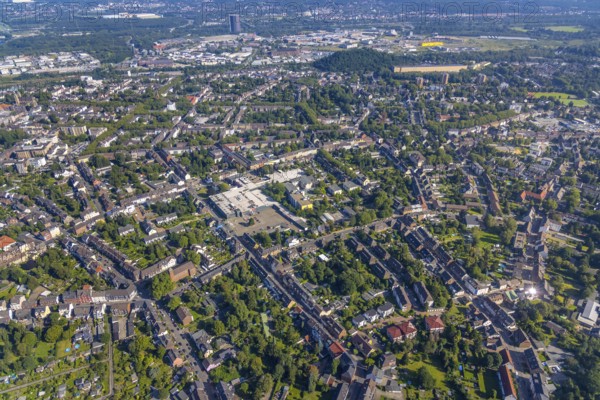 Aerial view, The Schladviertel with the furniture store XXXLutz Rück Oberhausen Straßburger Straße