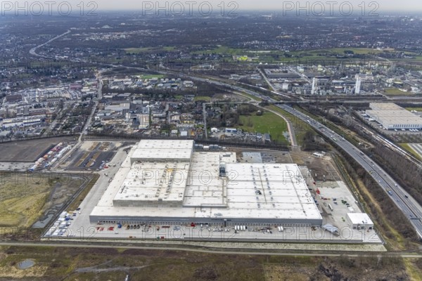 Aerial photo, Edeka central warehouse Oberhausen, Schwarze Heide, Oberhausen, Ruhr area, North