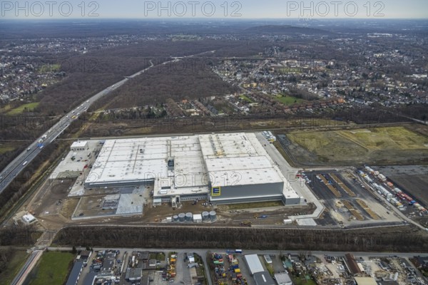 Aerial photo, Edeka central warehouse Oberhausen, Schwarze Heide, Oberhausen, Ruhr area, North