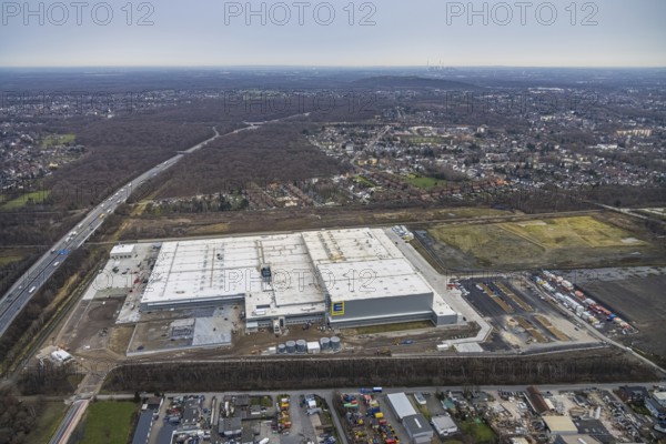 Aerial photo, Edeka central warehouse Oberhausen, Schwarze Heide, Oberhausen, Ruhr area, North