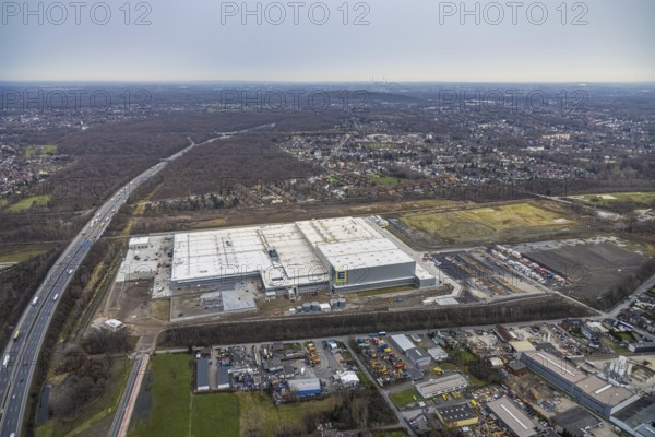 Aerial photo, Edeka central warehouse Oberhausen, Schwarze Heide, Oberhausen, Ruhr area, North