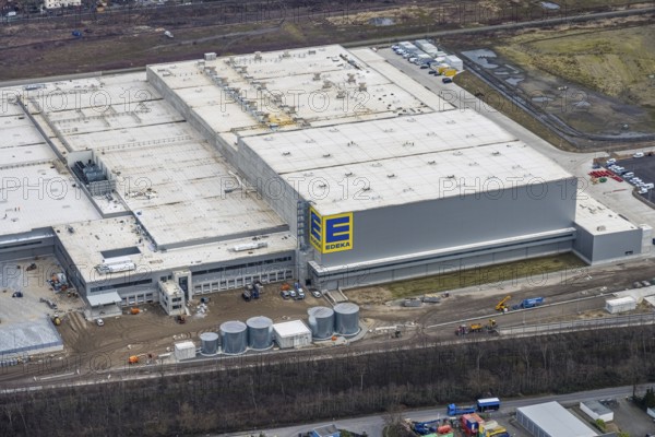 Aerial photo, Edeka central warehouse Oberhausen, Schwarze Heide, Oberhausen, Ruhr area, North