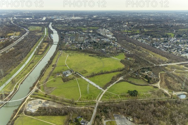 Aerial view, State Office of Nature Conservation Organisations North Rhine-Westphalia, Haus