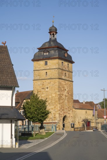 Alte Darre, town tower, old town, Bad Staffelstein, Upper Franconia, Franconia, Bavaria, Germany