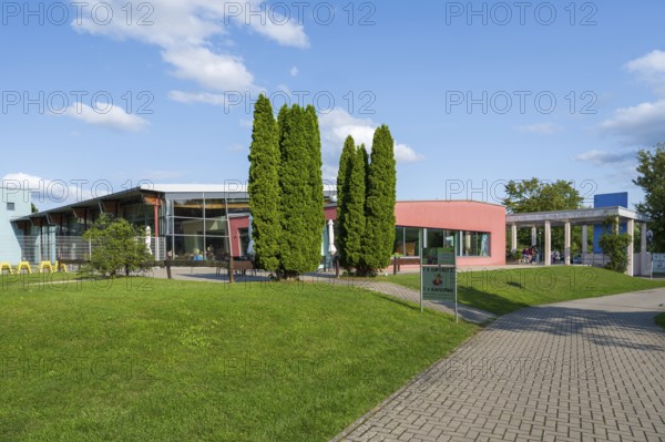 Indoor swimming pool, Aqua Riese, Bad Staffelstein, Upper Franconia, Franconia, Bavaria, Germany