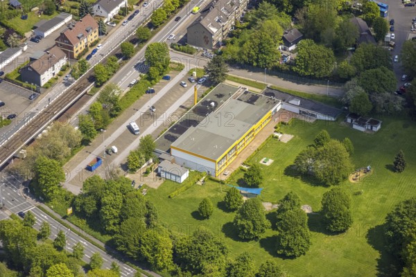 Aerial view, Friedrich-Wennmann-Bad, Heißen - Mitte, Mülheim an der Ruhr, Ruhr area, North
