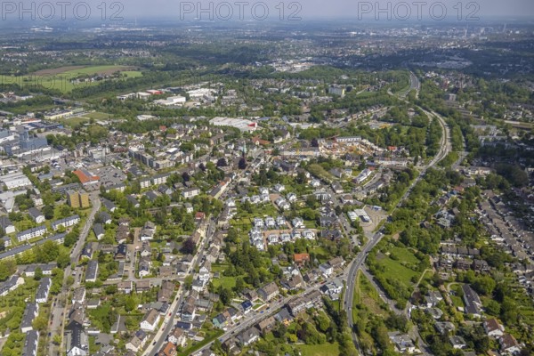 Aerial view, site view, construction site and new construction residential area