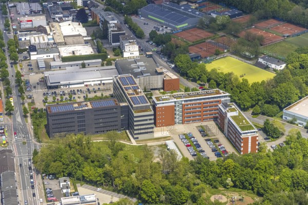 Aerial view, company campus ALDI International Services GmbH, Saarn, Mülheim an der Ruhr, Ruhr