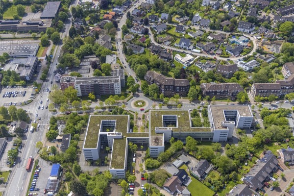 Aerial view, office building Aon Deutschland Holding, Saarn, Mülheim an der Ruhr, Ruhr area, North