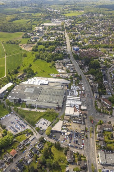 Aerial view, thyssenkrupp Presta Mülheim, Kölner Straße, Saarn, Mülheim an der Ruhr, Ruhr area,