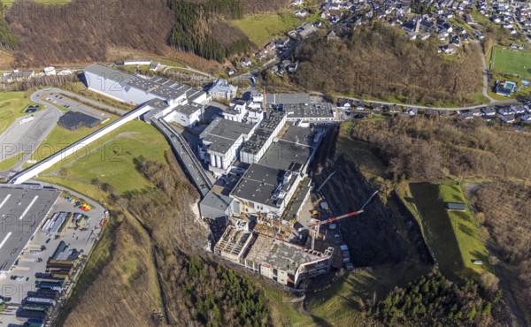 Brewery C.& A. VELTINS GmbH & Co. KG, construction site and new building, Grevenstein, Meschede,