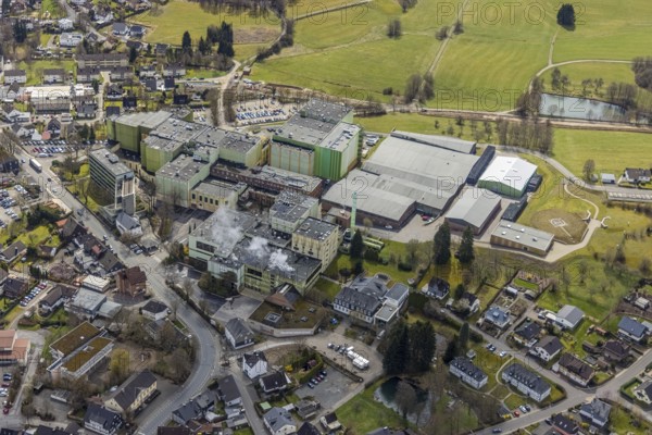 Aerial photo, Krombacher Brauerei Bernhard Schadeberg GmbH, Krombach, Kreuztal, Sauerland, North