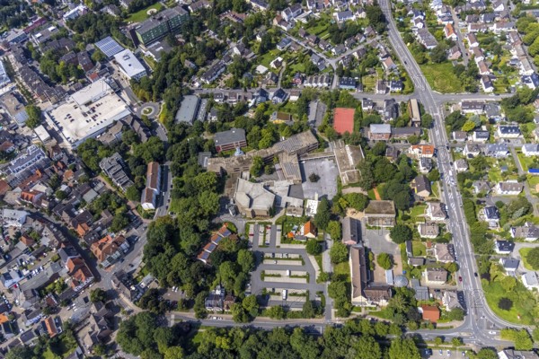Aerial photo, Städtisches Gymnasium Kamen, Kolonie Tannenberg, Kamen, Ruhr area, North