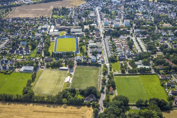Aerial view, SportCentrum Kaiserau in the district of Kaiserau, Kamen, Ruhr area, North