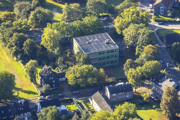 Aerial view, Städt. Kindergarten Drögenkamp in the district Baukau-West in Herne, Ruhr area, North