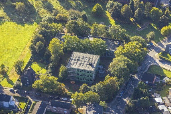 Aerial view, Städt. Kindergarten Drögenkamp in the district Baukau-West in Herne, Ruhr area, North
