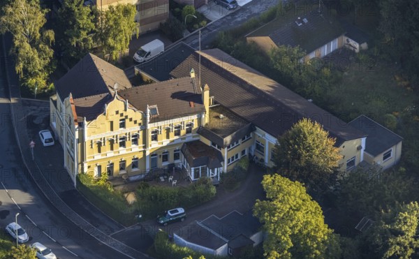 Aerial view, The border between Bochum and Herne runs right through the former Löns Mühle