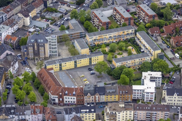 Aerial view, HülsmannSiedlung im Sud- und Treberviertel, Eickel, Herne, Ruhr area, North