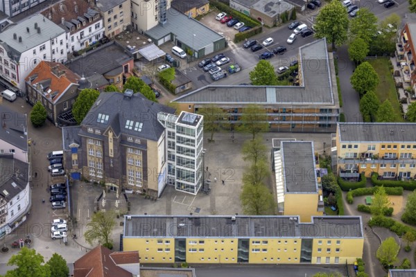 Aerial view, HülsmannSiedlung im Sud- und Treberviertel, Eickel, Herne, Ruhr area, North