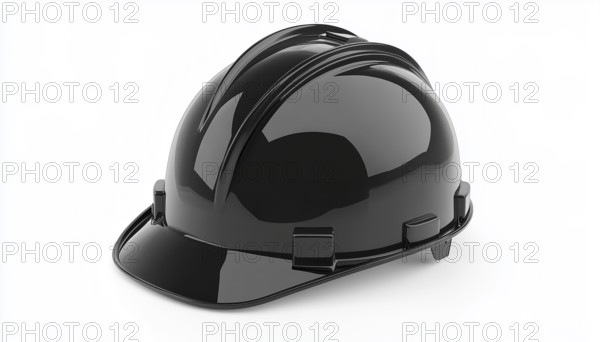 Black Construction Hard Hat - Protective Helmet For Construction Workers With Durable Hardhat