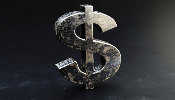 Continuous Art Work Of A Dollar Sign: A Detailed And Intricate Representation Of The Iconic Dollar