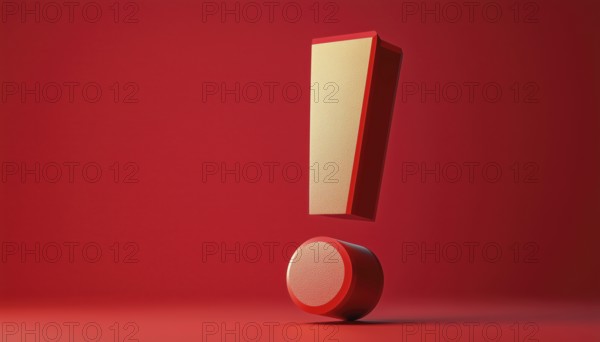 The Exclamation Mark Art: A Continuous Expression Of Exclamation Marks And Points. A Unique
