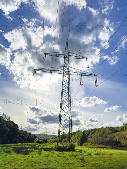 Large tall overhead line mast High-voltage mast Electricity mast Support mast Suspension of