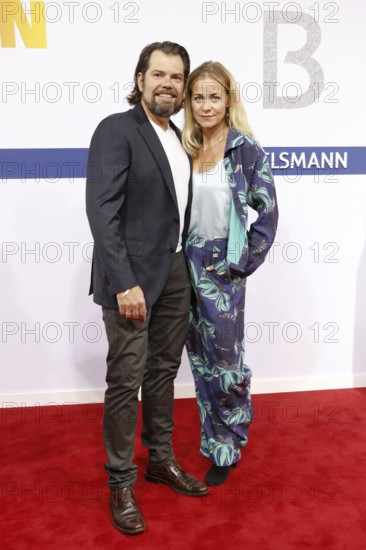 Daniel Fehlow and Jessica Ginkel arriving at the Bertelsmann Summer Party 2025 at the Bertelsmann