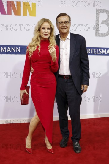Katja Burkhard and' Hans Mahr arriving at the Bertelsmann Summer Party 2025 at the Bertelsmann