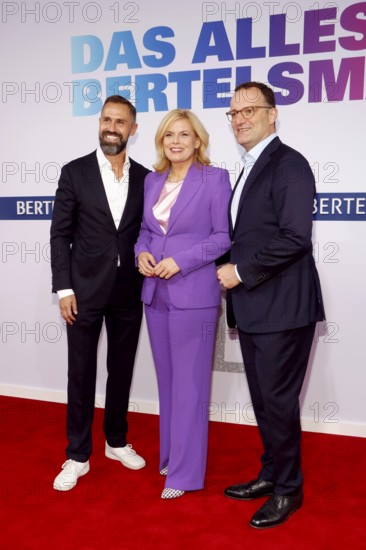 Daniel Funke, Julia Klöckner and Jens Spahn arriving at the Bertelsmann Summer Party 2025 at the
