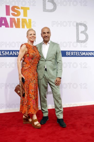 Andrea Maria Waden and Stefan Dohler arriving at the Bertelsmann Summer Party 2025 at the