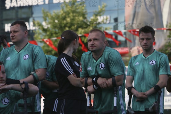 Football for the disabled amputees. The final match of amputee football between Sahinbey Belediye