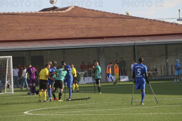 Football for the disabled amputees. The final match of amputee football between Sahinbey Belediye