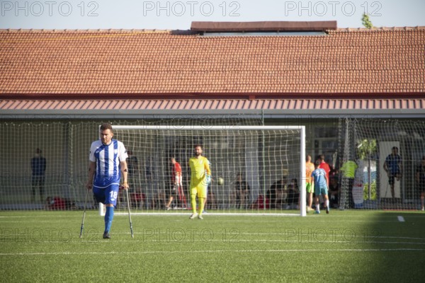 Football for the disabled amputees. The final match of amputee football between Sahinbey Belediye