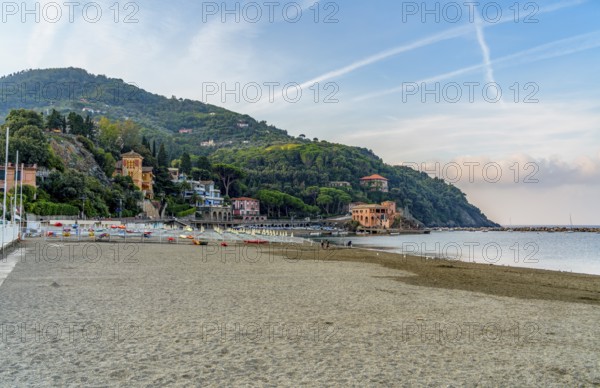 Scenery around Levanto, a small town at a coastal area in the province of La Spezia in Liguria,