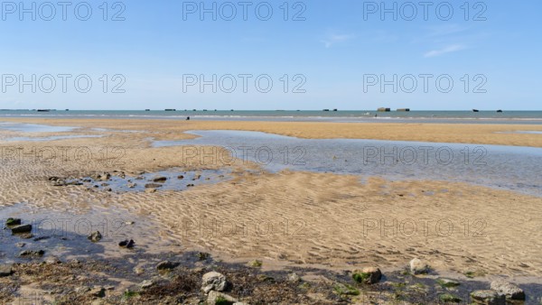 Scenery at Gold beach near Arromanches-les-Bains which was one of the five areas of the Allied